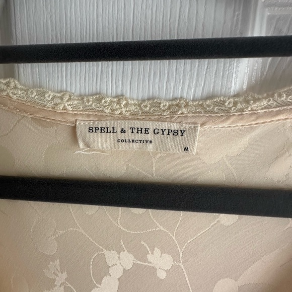 Spell Petal Jacquard Dress, Ecru - Picture 5 of 5